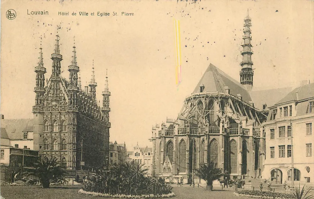 Louvain — Stadthaus und Kirche Saint-Pierre — Verlag NELS, Serie 36 - Vorderseite
