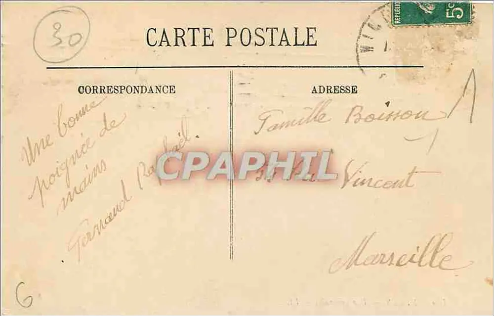 Nîmes — Vista geral — LL. — N° 104 - Verso