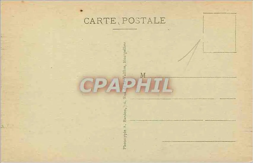Montpellier - Palácio de Justiça — editor A. Bardou, n°15 - Verso