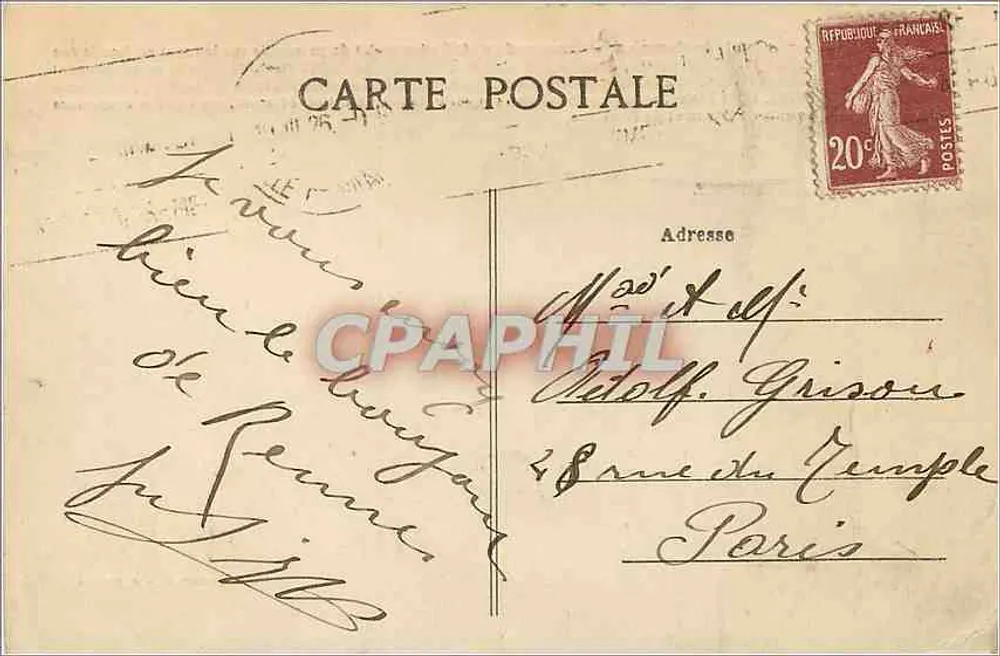 Rennes — O Palácio do Comércio — A. Lamiré, editor, Rennes - Verso