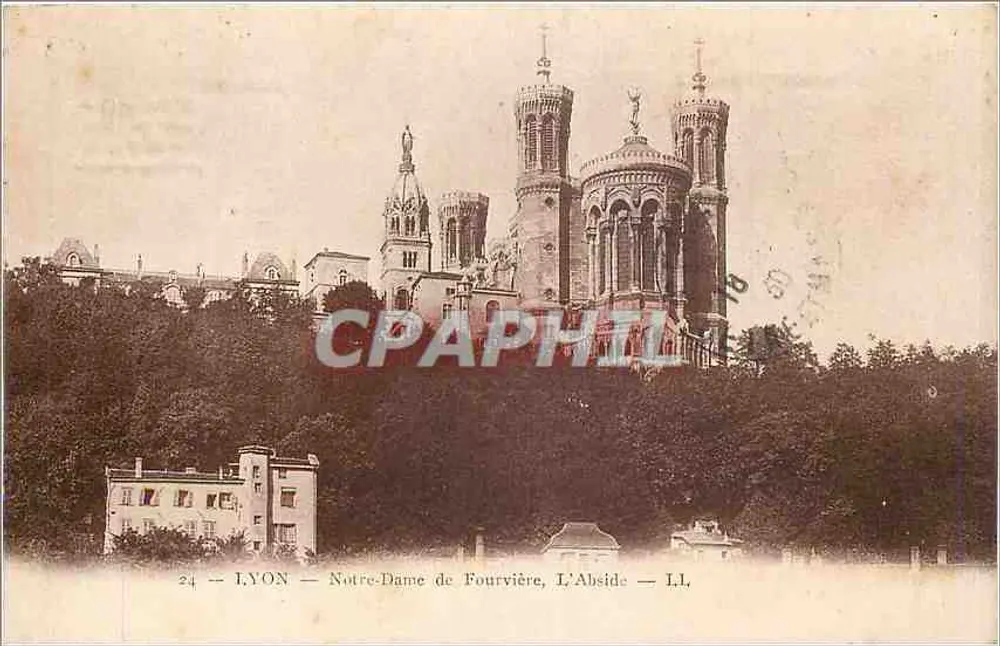 LYON — Nossa Senhora de Fourvière, A Abside — LL, n°24 - Frente