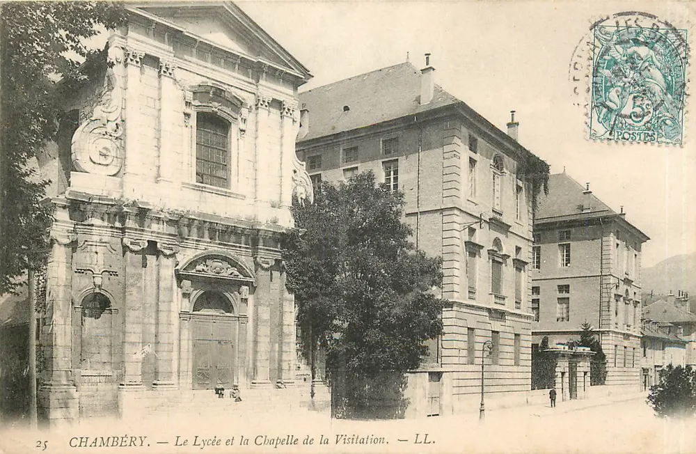 Chambéry — Le Lycée et la Chapelle de la Visitation — LL. - Recto