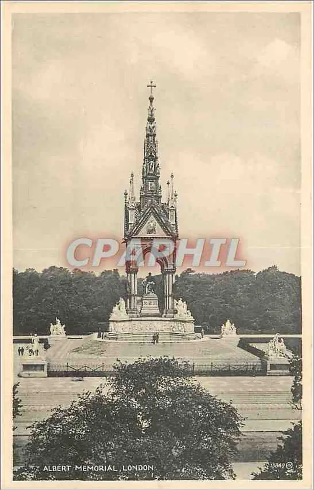 एल्बर्ट स्मारक, लंदन — वैलेंटिन की 'ब्रोमोटाइप' श्रृंखला संख्या 13849 - आगे