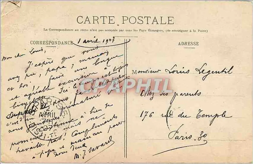 Dijon — Église Saint-Bénigne — éditeur L. Publ. à Fr. (n°2) - Verso