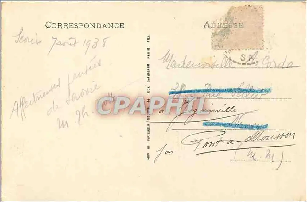 Annecy — Palais de l'Île (Vieilles Prisons) — LL. n°45 - Verso