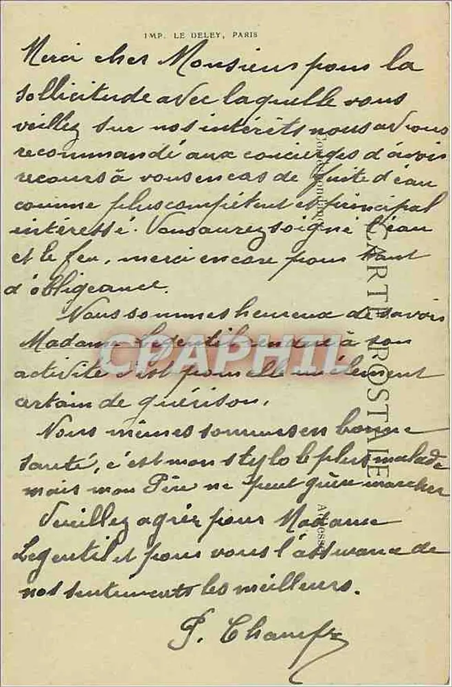 Wald von FONTAINEBLEAU - MARLOTTE — Long Rocher — Die Eifersüchtigen Schwestern — Siron, Verlag - Rückseite