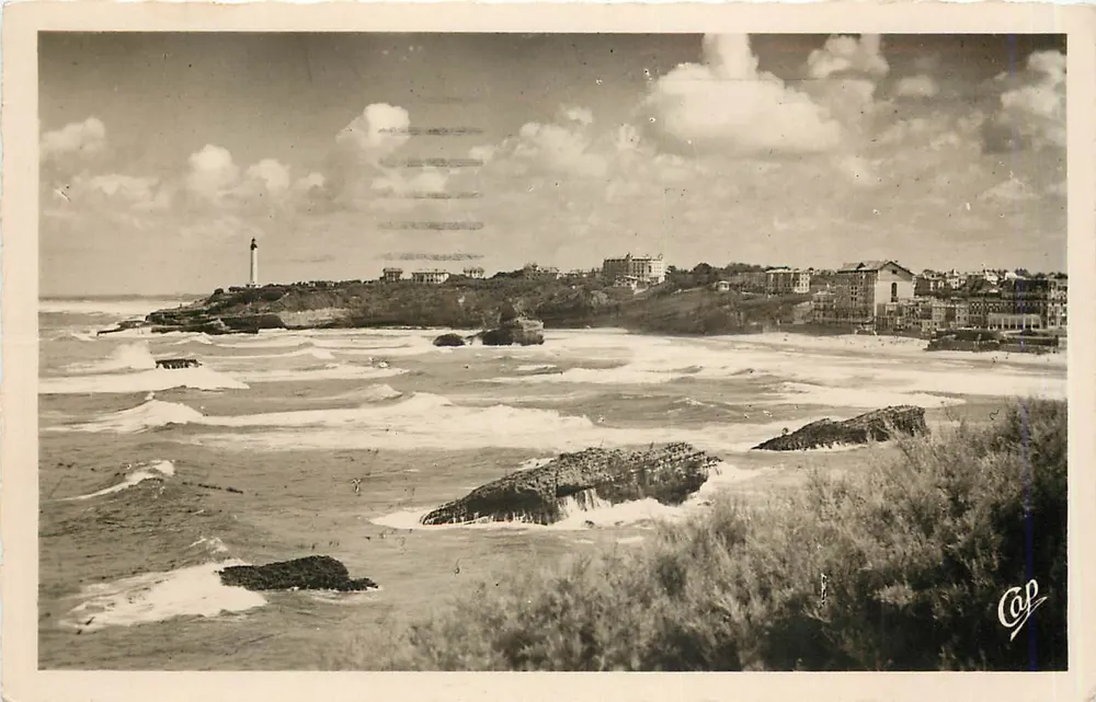 Biarritz — Vista em direção ao Farol — Cabo - Frente