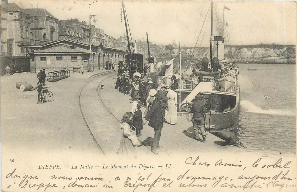 Dieppe — Die Kiste — Der Abreise-Moment — LL. - Vorderseite