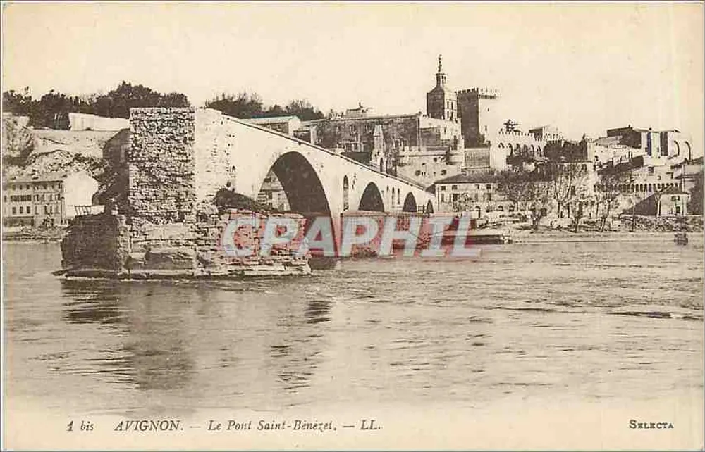 Avignon — O Ponte Saint-Bénézet — Selecta - Frente