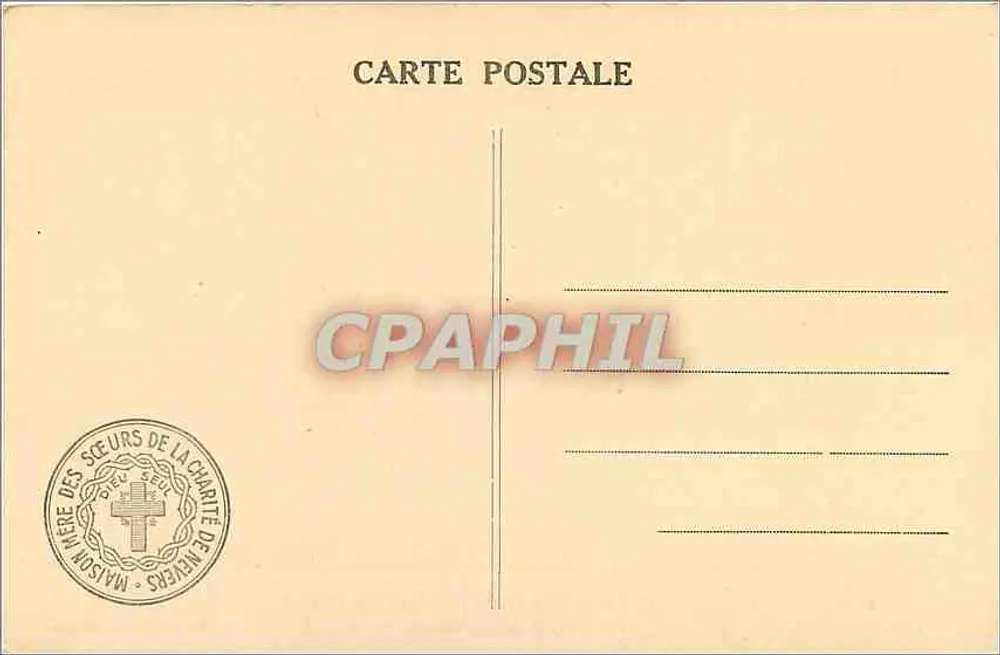 Sainte Bernadette dans sa Châsse — Couvent Saint-Gildard, Nevers — X.O. 1828 - Verso