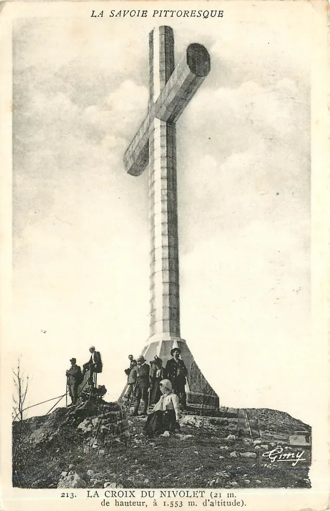La Croix du Nivolet — Monumentale Kreuz bei 1.553 m Höhe — Giny - Vorderseite