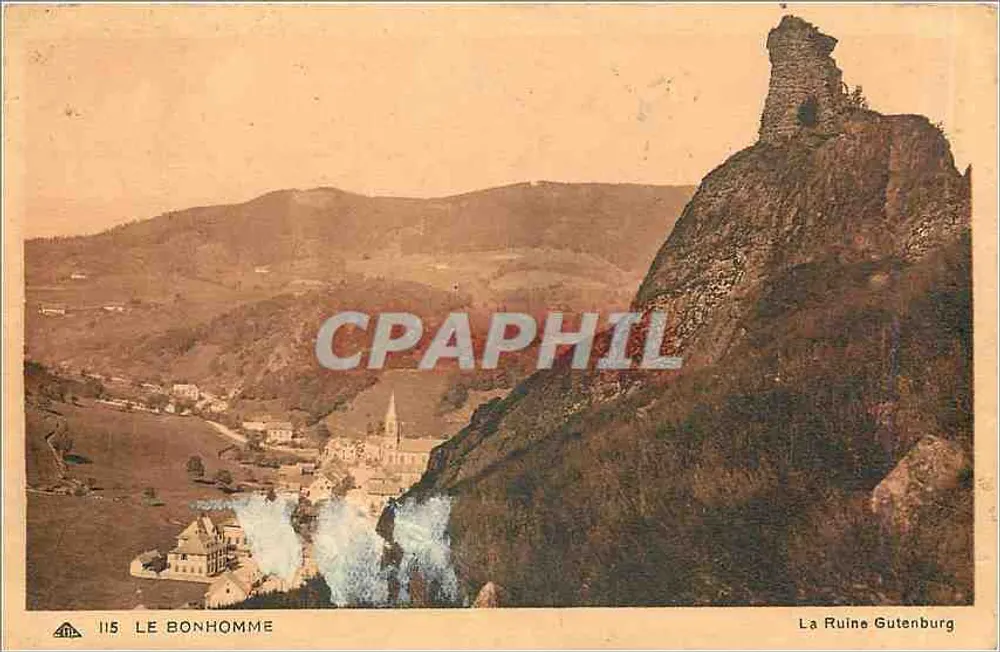 Le Bonhomme — Die Ruine Gutenburg — Ch des Arts Photogéniques - Vorderseite