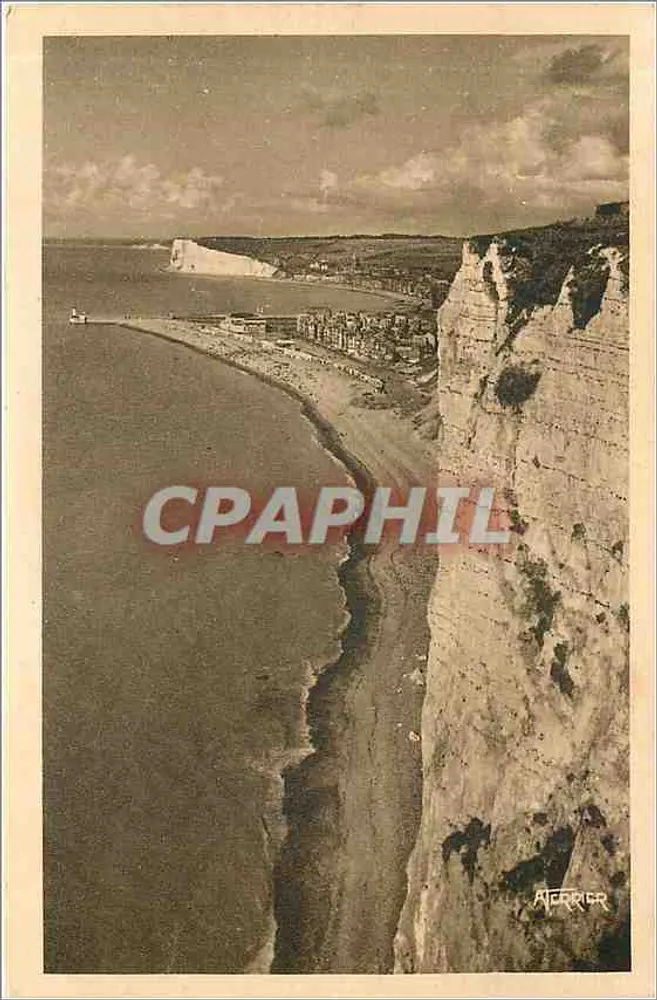 Les Plages de TRÉPON — vue des falaises — A. MERRILL - Recto