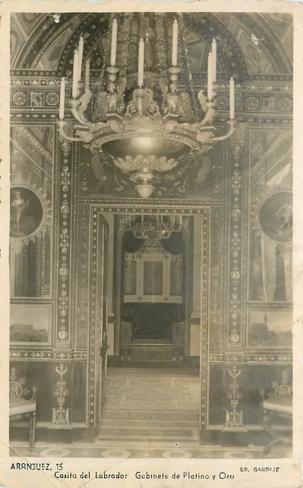 Aranjuez, 15 — Casita del Labrador, Gabinete de Platino y Oro — Éd. Garpaje - Vorderseite