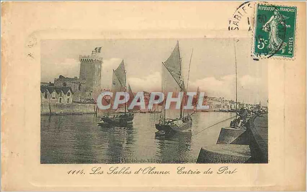 Les Sables d'Olonne — Entrée du Port - Recto