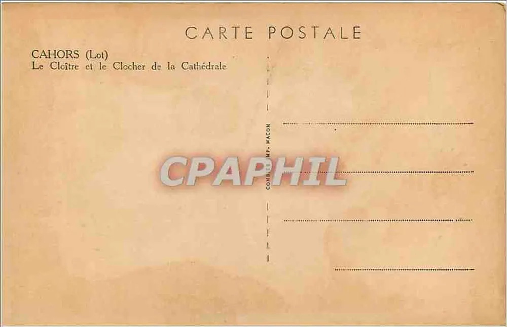 Cahors (Lot) — Le Cloître et le Clocher de la Cathédrale — Cimy - Verso