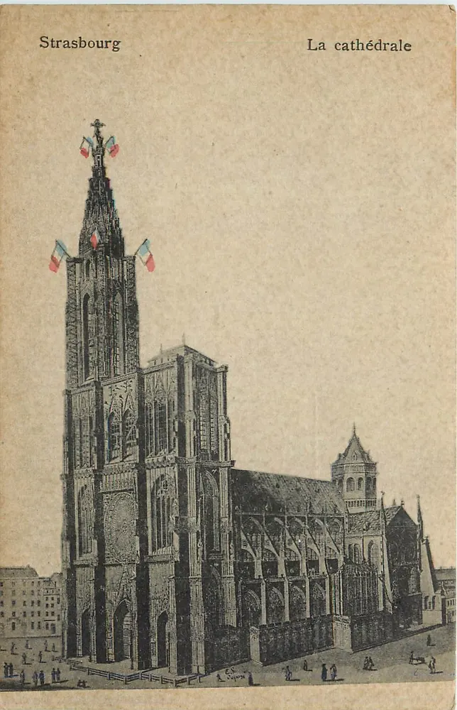 Strasbourg — A catedral — Editor A. Cyprien - Frente