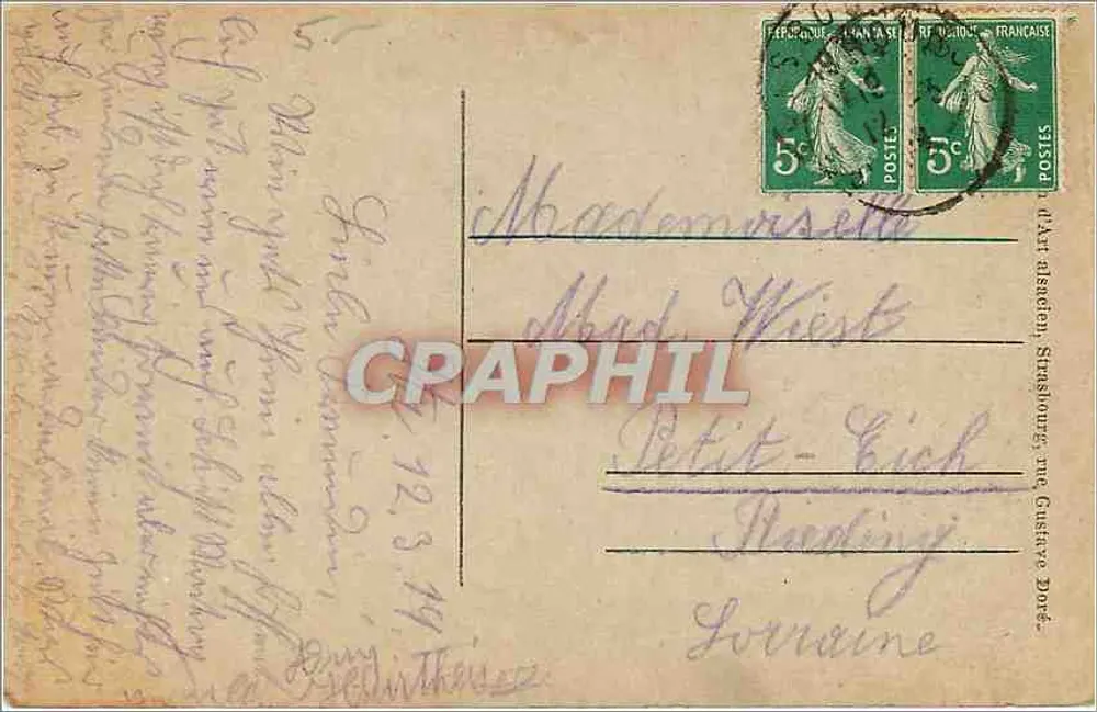 Strasbourg — A catedral — Editor A. Cyprien - Verso
