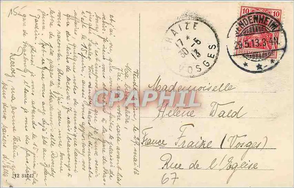 Strasbourg — Hauptbahnhof — La gare centrale — éditeur non identifié - Verso