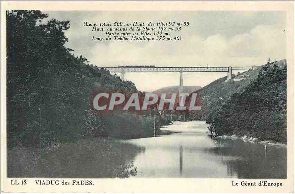 Viaduto dos Fades — O Gigante da Europa — Editora: Cie des Arts Photomecaniques, Strasbourg - Frente