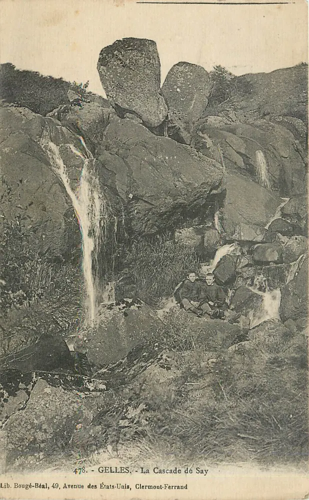 GELLES - A Cachoeira de Say — Lib. Bougé-Béal, 49, Avenue des États-Unis, Clermont-Ferrand - Frente