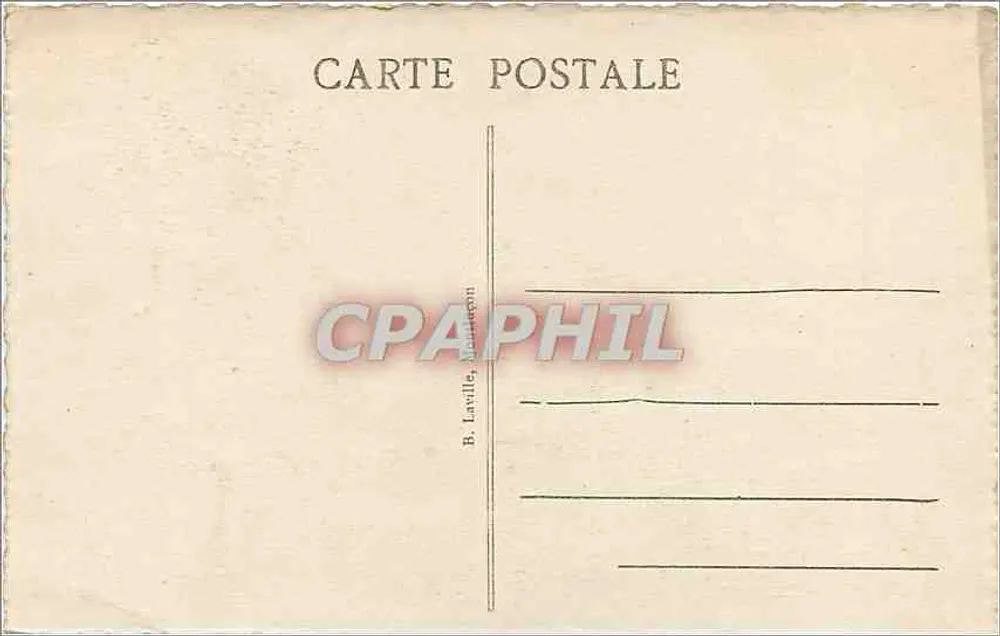 Le Lac de la Crégut — L'Auvergne pittoresque — Édition Brunet n°2042 - Verso