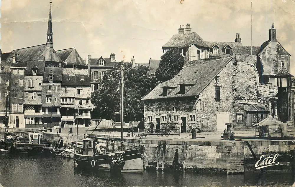 Honfleur — Ansicht des Westbeckens und der Lieutenantcy (16. Jahrhundert) — Éditions de Lune Estel - Vorderseite