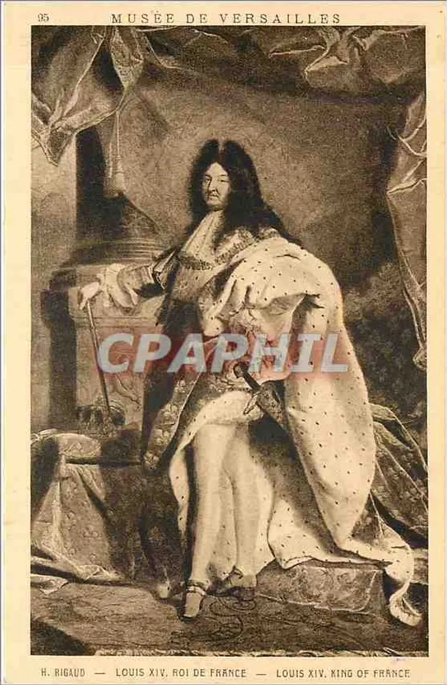 Louis XIV, König von Frankreich — Musée de Versailles — H. Rigaud — n°95 - Vorderseite