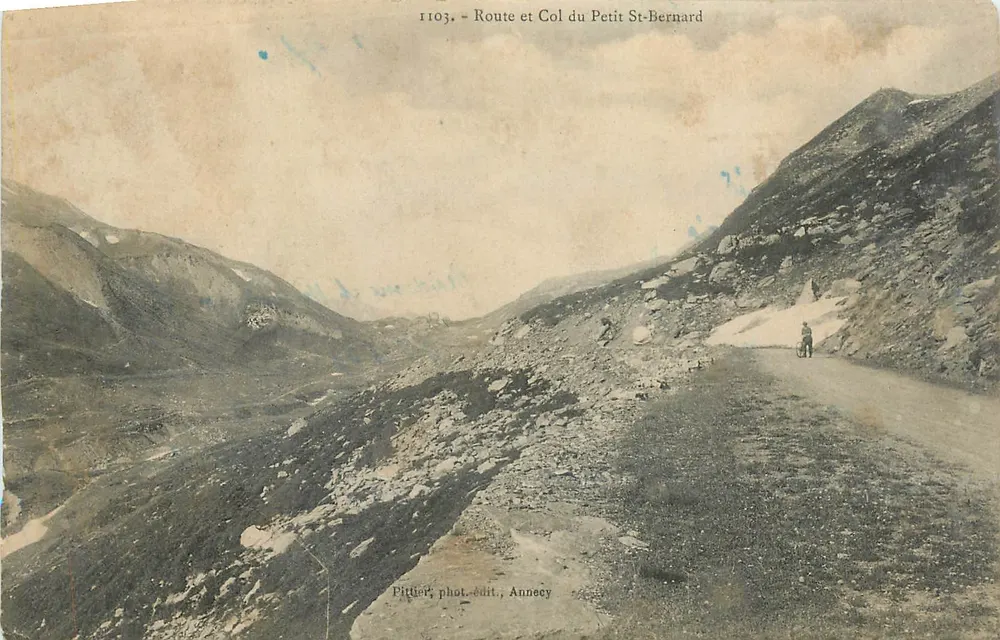 Rota e Col do Pequeno São Bernardo — Prittior, fot.-edit., Annecy, n°1103 - Frente