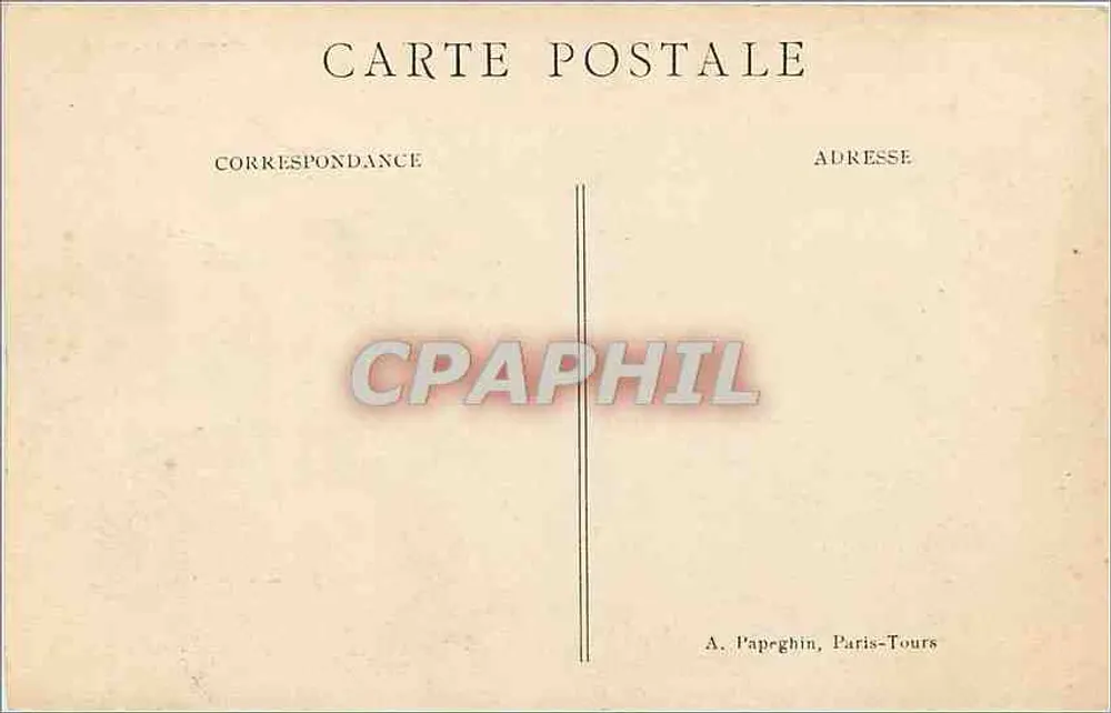 Paris — A Câmara dos Deputados — A. P. - Verso