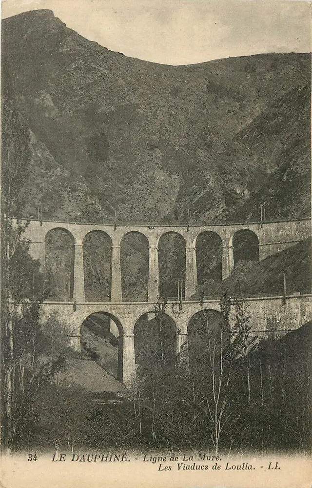 Die Viadukte von Loulla — Linie von La Mure — LL - Vorderseite