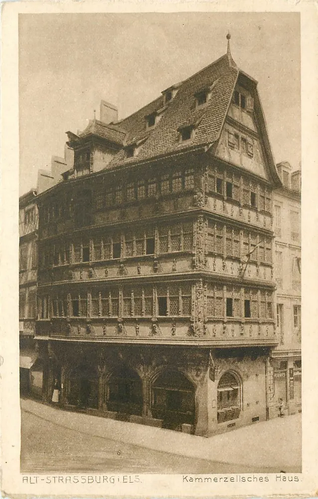 Alt-Strassburgiels — Kammerzellisches Haus — Verleger Louis Kremer - Vorderseite