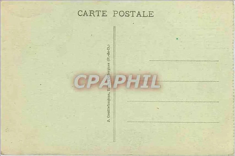 Château de Murols — Côté Sud — G. d'O. - L'Auvergne - Verso