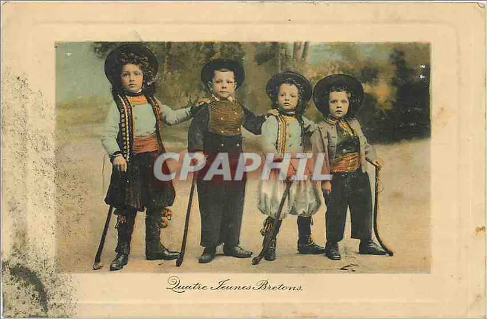 Quatro Jovens Bretões — Coleção Willard, Quimper - Frente