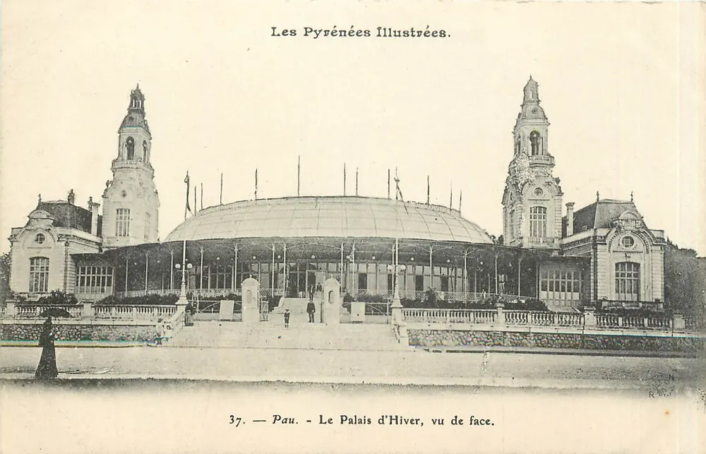 Pau - O Palácio de Inverno, visto de frente — Les Pyrénées Illustrées, n°37 - Frente