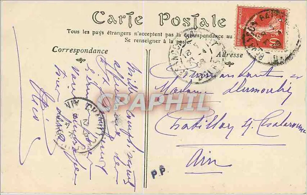 Besançon — Les Quais et le Pont de Battant — CPA n°116 - Verso