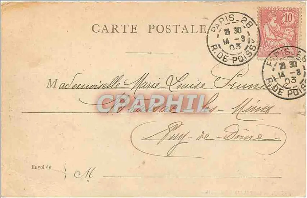 PARIS — O PALÁCIO DE JUSTIÇA — Editor: Tournier n° 66 8.140 - Verso