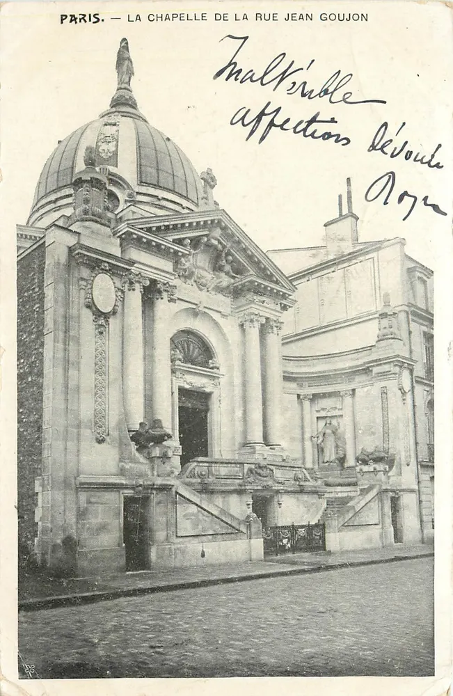 Paris — La chapelle de la rue Jean Goujon — Éditeur non identifié, n° de série non visible - Recto