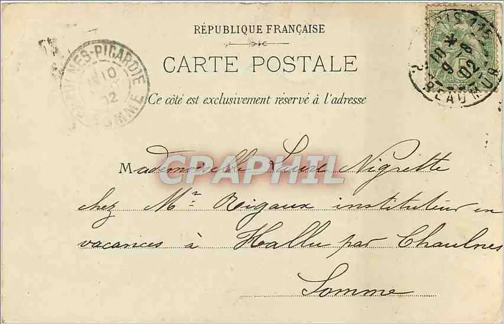 Paris — Parque Monceau. A Colunata — L. Chanez, n°32 - Verso