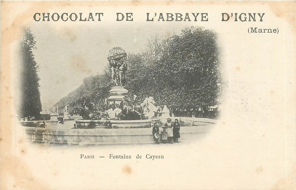 Fontäne Cayeau — Paris — Abtei Igny (Marne) - Vorderseite