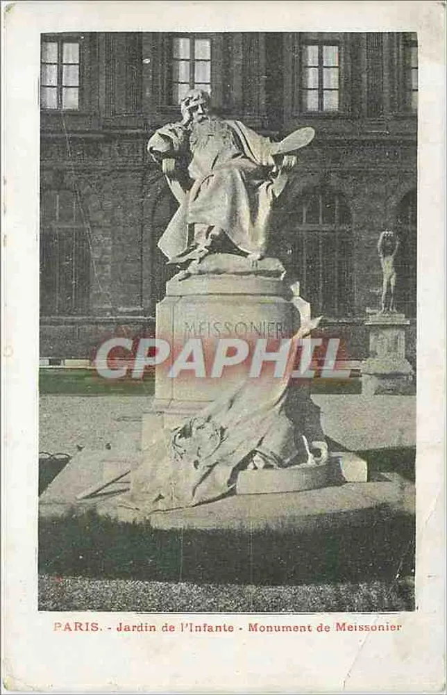 Paris - Jardim da Infanta - Monumento de Meissonier - Frente