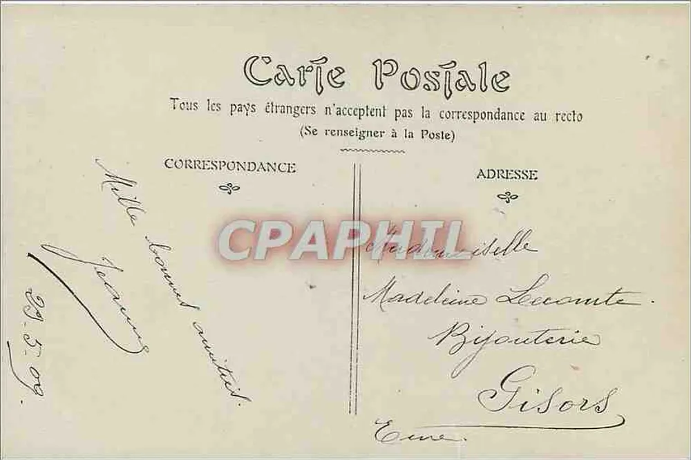 Castelo de la Malmaison - Rueil - Fachada — editor C. L. (C. L. Paris) n°1 - Verso
