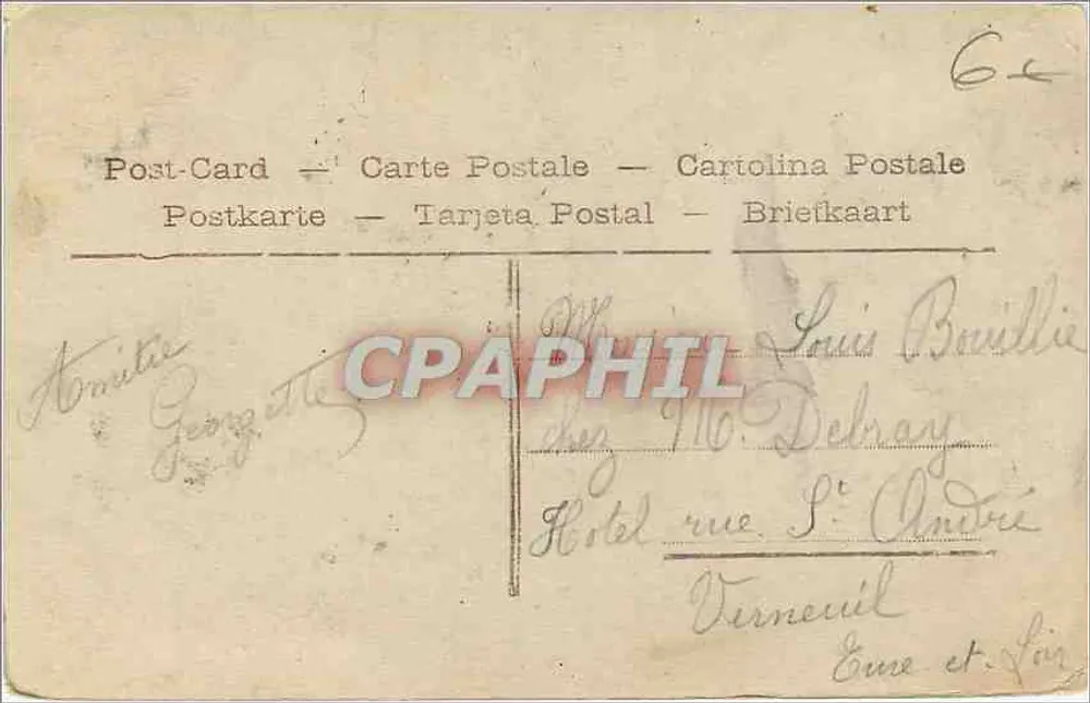 Mulher e criança — 'Ano Feliz' — editor desconhecido, n° 4369 - Verso