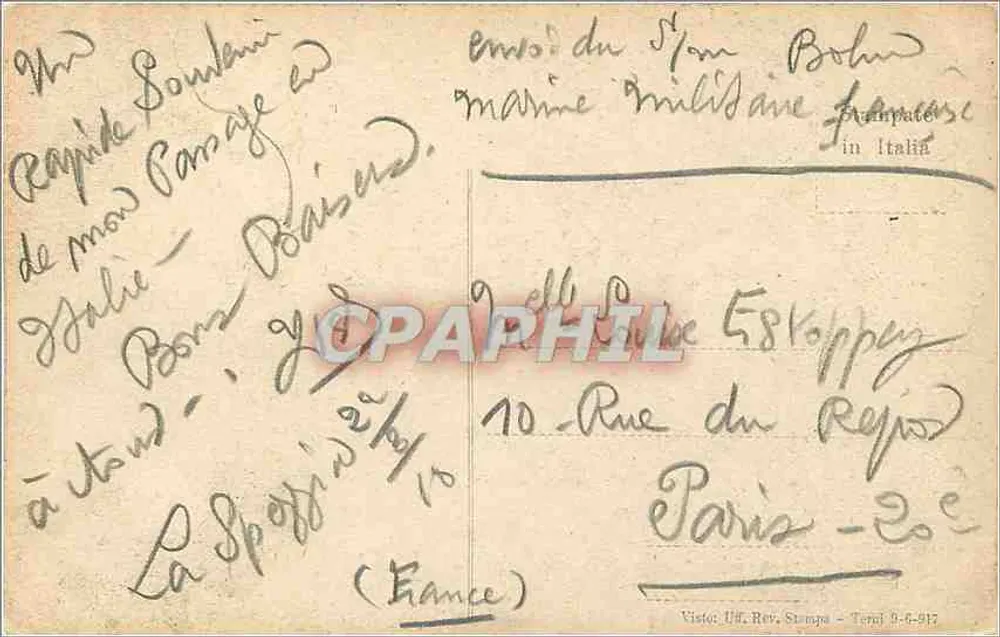 Paisagem alpina — montanhas, vale, vacas — STB 7852 - Verso