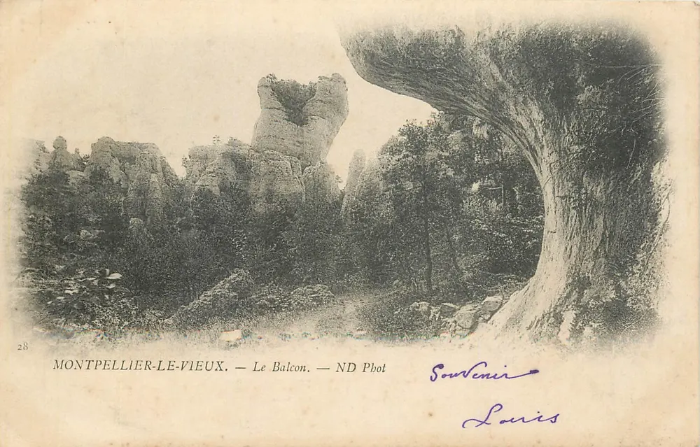 Montpellier-le-Vieux — O Balcon — ND Phot - Frente