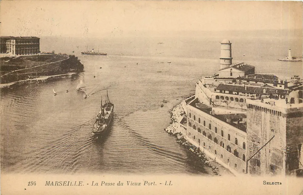 Marseille - Ansicht des Alten Hafens — Selecta, Nr. LL - Vorderseite
