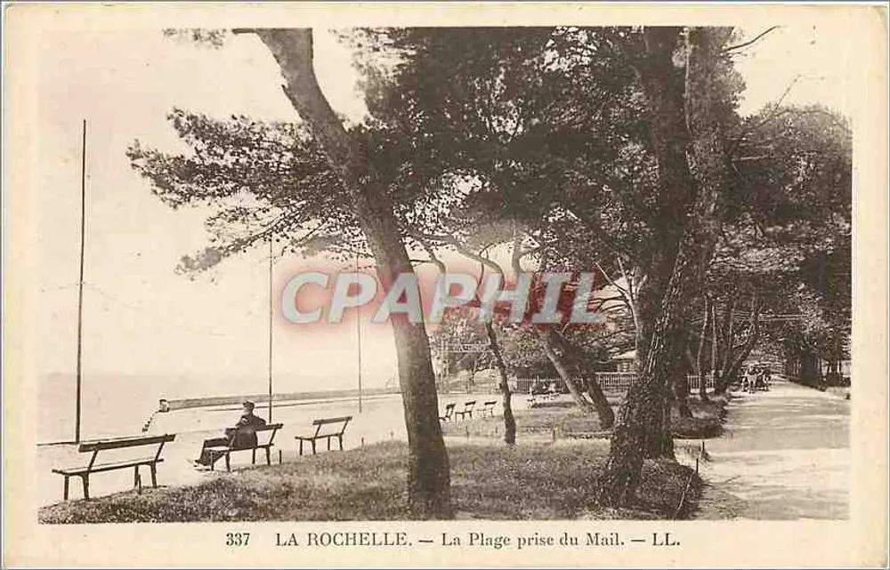 La Rochelle — A Praia vista do Mail — LL. n° 337 - Frente