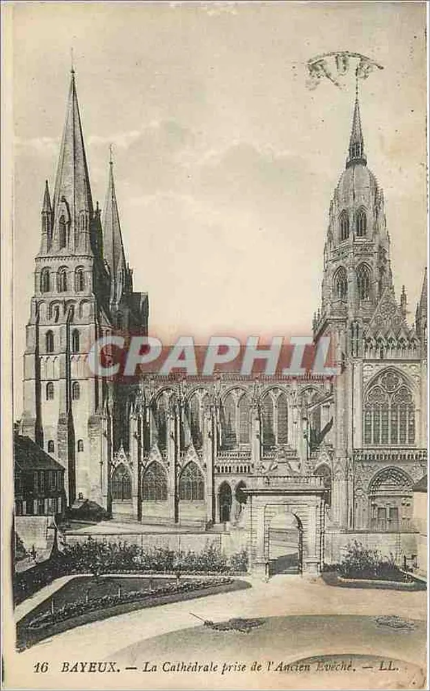 Bayeux — Ansicht der Kathedrale vom Alten Bischofssitz — LL. n°16 - Vorderseite