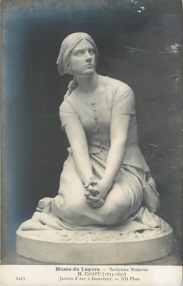 Jeanne d'Arc à Domrémy — Sculpture Moderne — H. CHAPU (1833-1891) — ND Phot. - Recto
