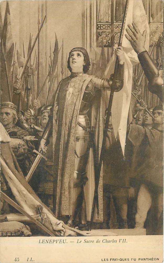 O Sacro de Carlos VII — Léneuveu — As Frescas do Panteão — n°45 I.L. - Frente